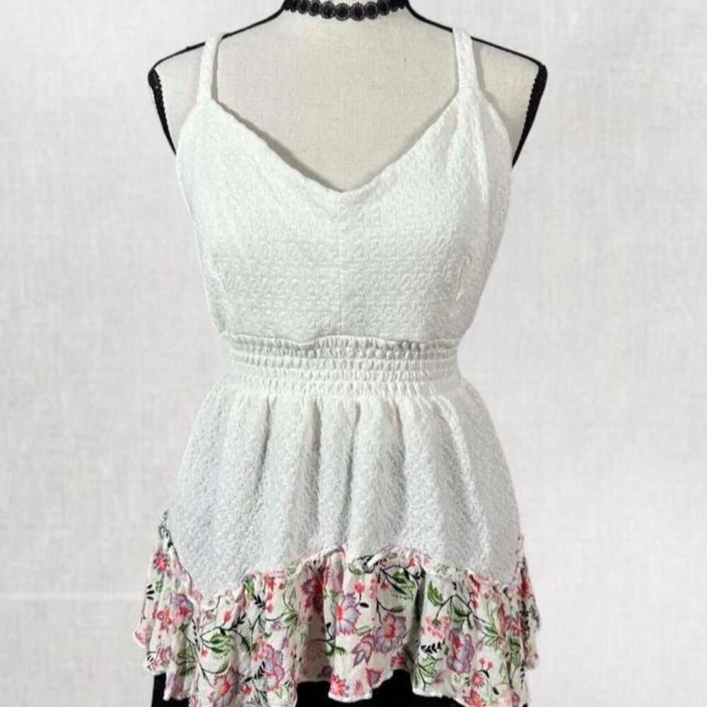 Cottagecore Boho Feminine Sleeveless Coquette Top